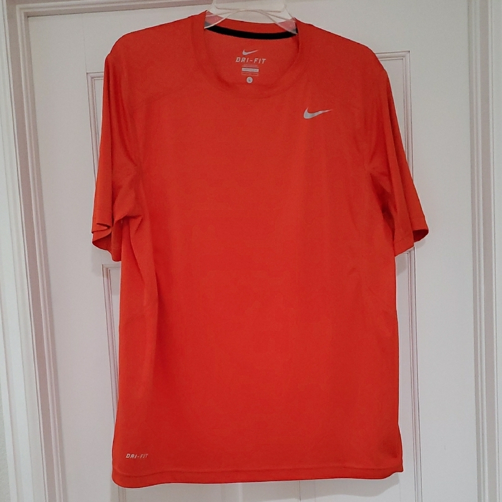 Nike Men's Orange Dri-FIT Shirt s L